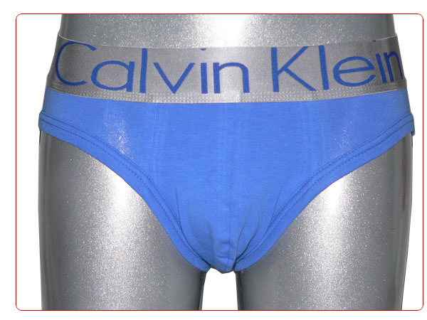 Slip Calvin Klein Hombre Steel Blateado Azul